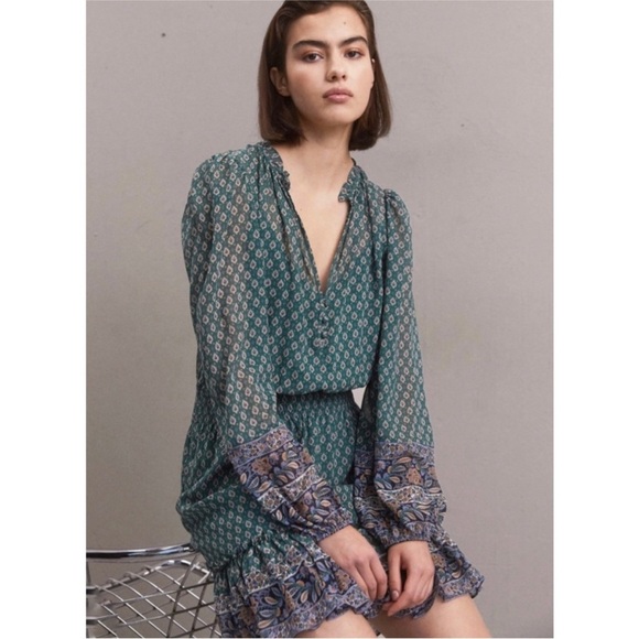 Veronica Beard 100% silk outer destiny dress in Seaglass NEW - Picture 2 of 12